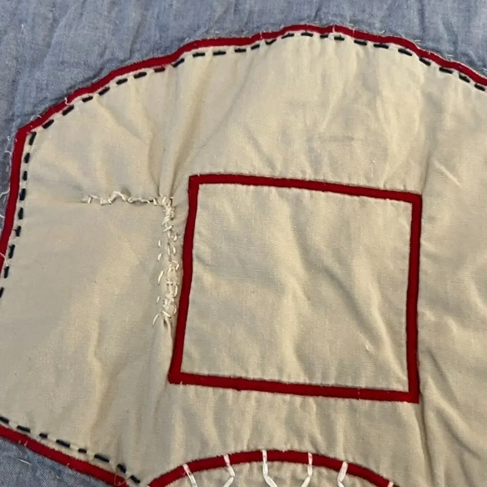 Pottery Barn Kids Twin Quilted Sports Patchwork Bedspread 69